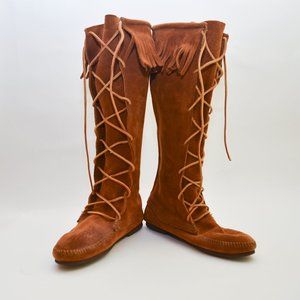 Front Lace Knee High Boot | Size 8